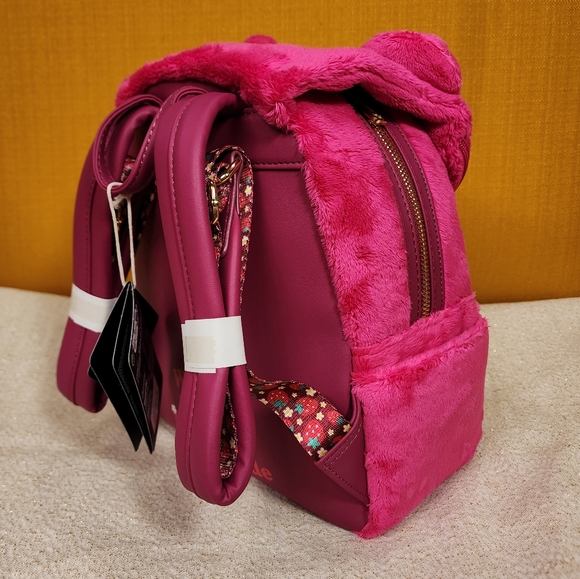 disney pixar:lotso cosplay sherpa mini backpack Loungefly Pixar Lotso Womens Double Strap Shoulder Bag Purse: Handbags: Amazon.com With adjustable straps and room for your daily essentials Loungefly Disney Pixar Toy Story
